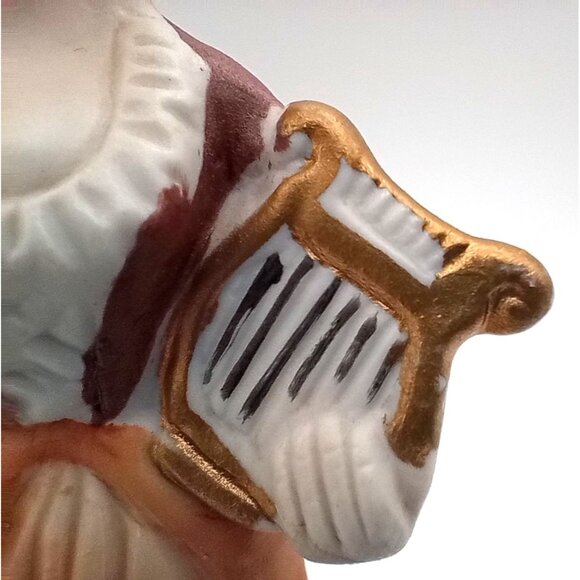 Vintage Flambro Colonial Figurine Set Man & Woman Musician Porcelain Pair 6" - Picture 7 of 16